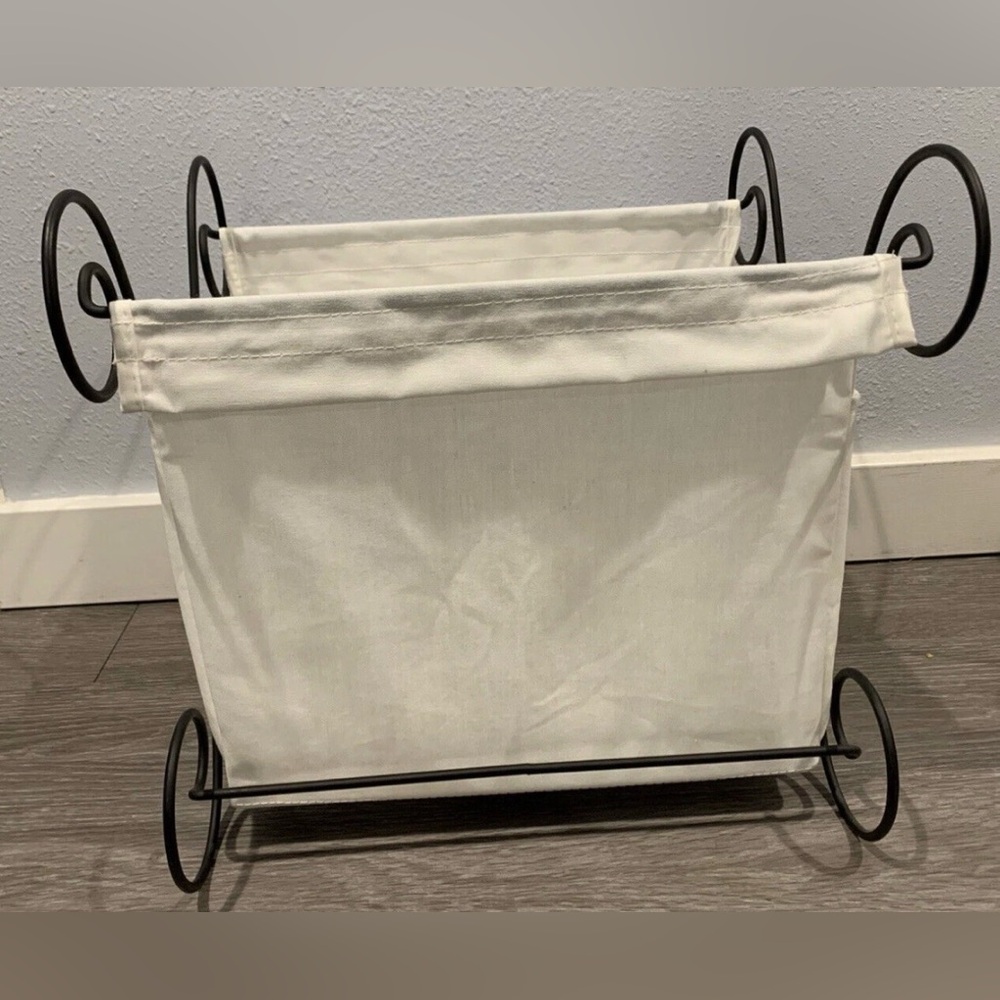 Ikea Allamala Magazine Rack IKEA STORAGE organizer White Cotton and wrought iron